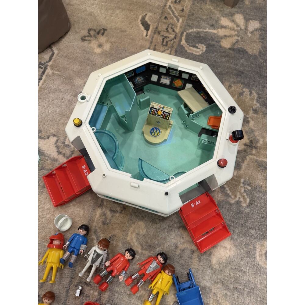1980 Playmobil Playmospace Spaceship Station Lot Figures Robot Accessories Rare. - Picture 10 of 11